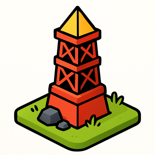 areaTowerAsset.
In-Game asset.  2d.  High contrast.  No shadows