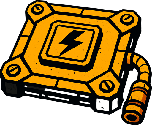 güç platformu.
In-Game asset.  2d.  High contrast.  No shadows