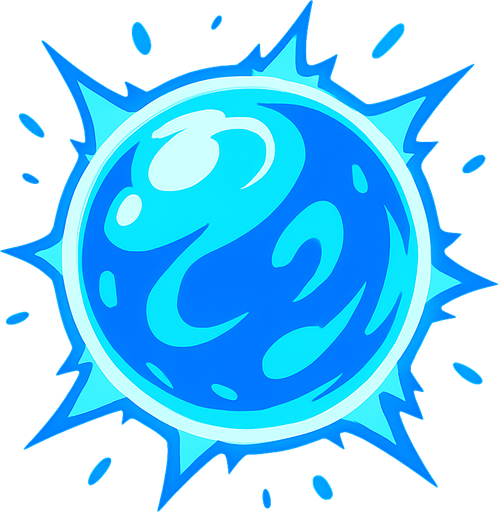 energy ball.
In-Game asset.  2d.  High contrast.  No shadows