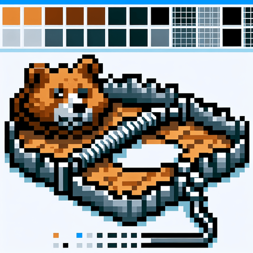 Trampa de osos pixelado.
Single Game Texture.  In-Game asset.  2d.  Blank background.  High contrast.  No shadows