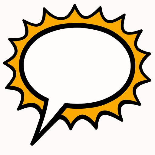 speechbubble.
In-Game asset.  2d.  High contrast.  No shadows