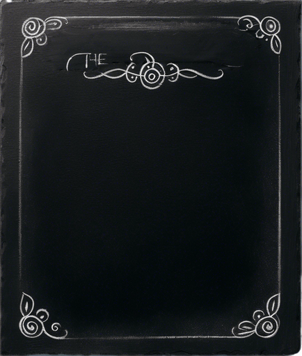 "THE RULES" handwritten in chalk