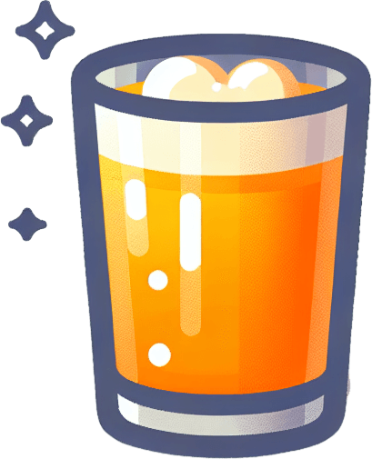 A nice glass of orange juice.
Single Game Texture. In-Game asset. 2d. Blank background. High contrast. No shadows.