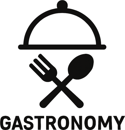 Minimalist icon of gastronomy.
In-Game asset.  2d.  High contrast.  No shadows