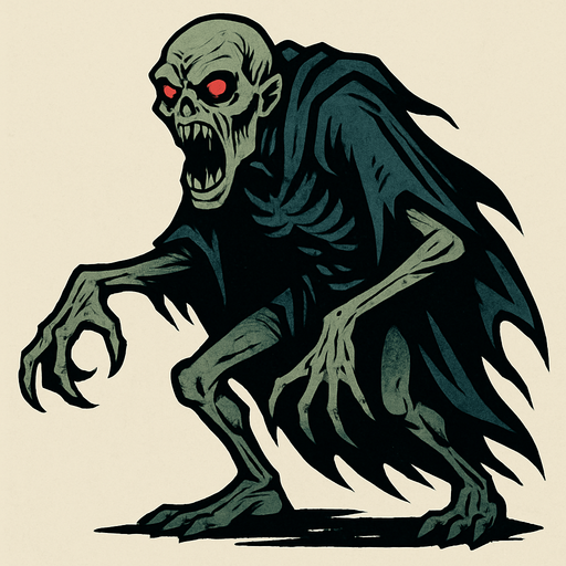 harry potter evreninde kötü bir yaratık.
In-Game asset.  2d.  High contrast.  No shadows