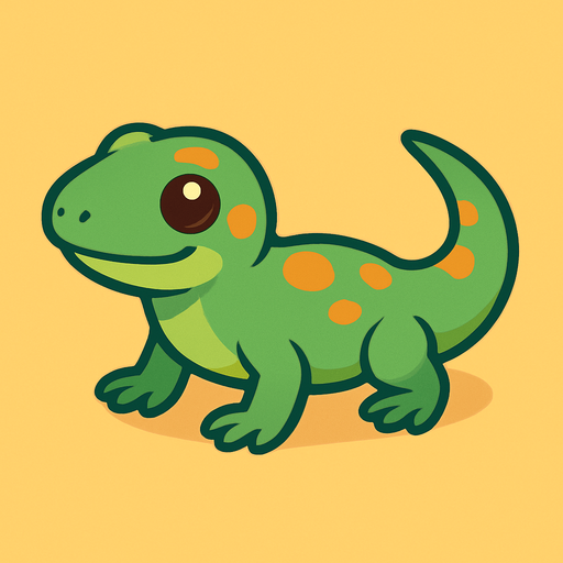 Little lizard.
In-Game asset.  No shadows