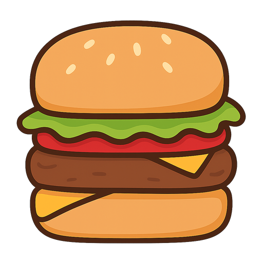 Burgers
. No background. Transparent background. Blank background. No shadows. 2d. In-Game asset. flat