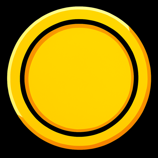 Ortadaki $ kaldır düz sarı renk