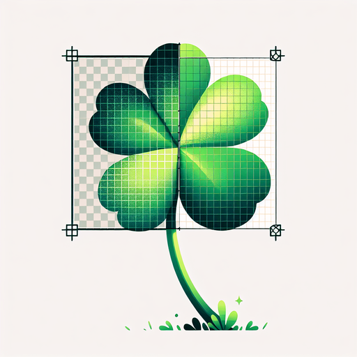 One Clover.
Single Game Texture.  In-Game asset.  2d.  Blank background.  High contrast.  No shadows