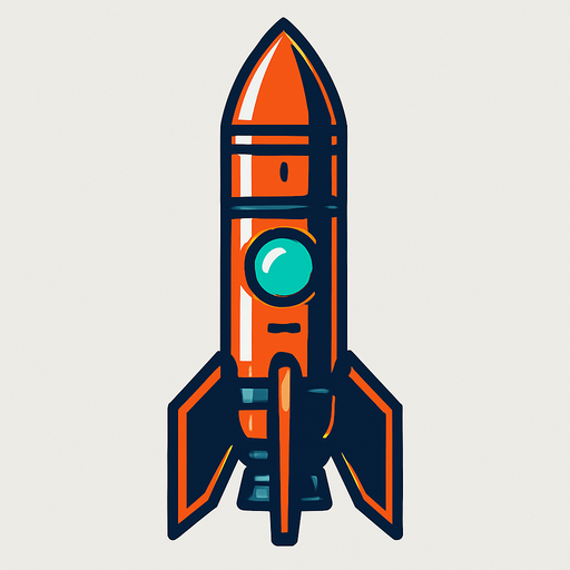 roket mermisi dik bir şekilde 90 derece sci-Fİ.
In-Game asset.  2d.  High contrast.  No shadows