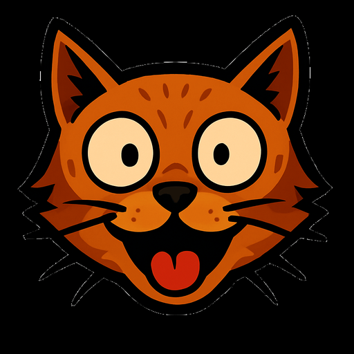 make this cat expression goes silly like that( °ロ°)