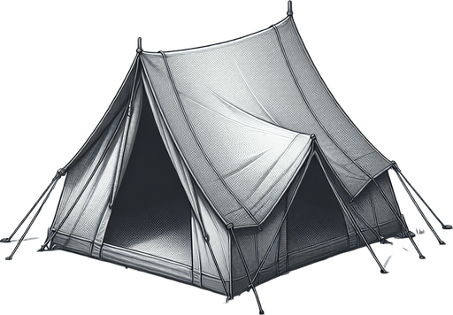 camptent
Single Game Texture.  In-Game asset.  2d.  Blank background.  High contrast.