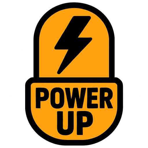 Power up.
In-Game asset.  2d.  High contrast.  No shadows