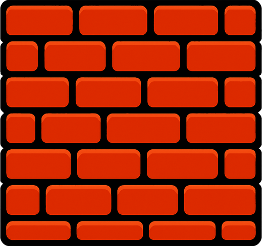brick wall.
In-Game asset.  2d.  High contrast.  No shadows