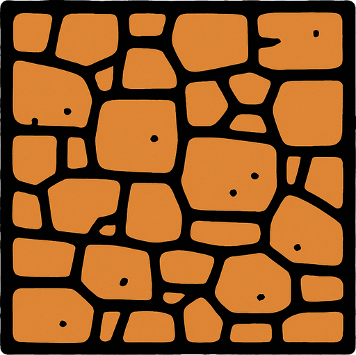 duvar (kare olsun düz kare ).
In-Game asset.  2d.  High contrast.  No shadows