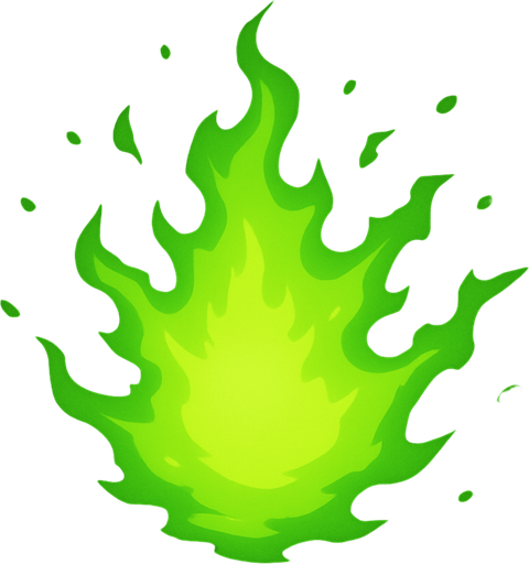 auraGreen top view.
In-Game asset.  2d.  High contrast.  No shadows