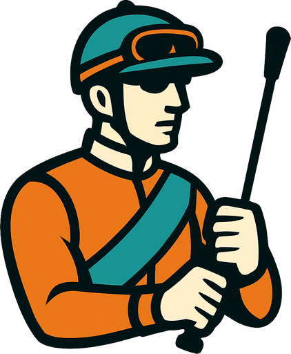 Jockey.
In-Game asset.  2d.  High contrast.  No shadows