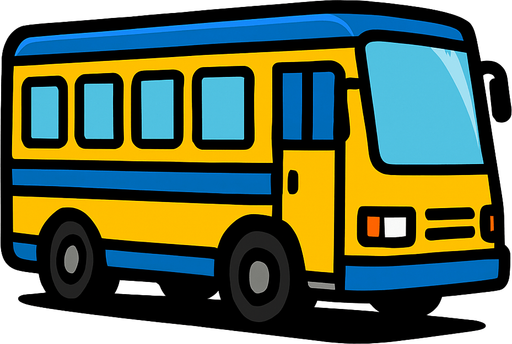 Bus.
In-Game asset.  2d.  High contrast.  No shadows