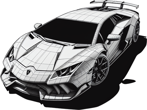 Cars like Lamborghini, Ferrari, Bugatti.
Single Game Texture. In-Game asset. 2d. Blank background. High contrast. No shadows.