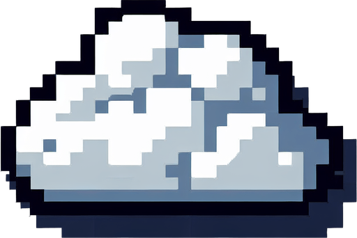 Cloud.
Single Game Texture.  In-Game asset.  2d.  Blank background.  High contrast.  No shadows
