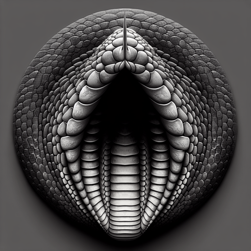 Single, Anaconda snake head segment. Seen from above.
Single Game Texture. In-Game asset. 2d. Blank background. High contrast. No shadows.