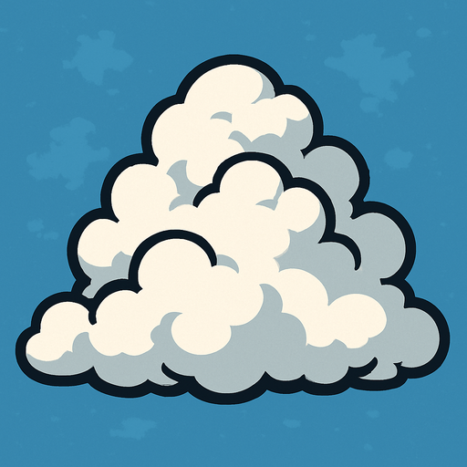 cloudy.
In-Game asset.  2d.  High contrast.  No shadows