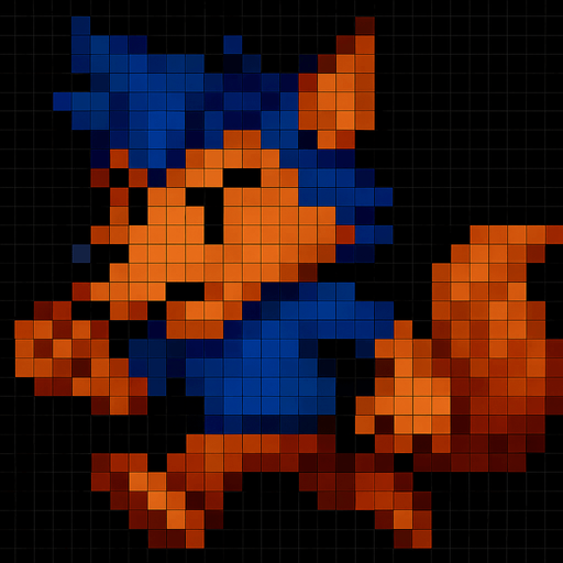 Corriendo, pixelart