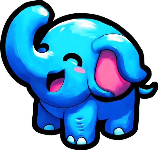 The same little elephant looking scared and looking straight at the viewer, legs flailing as if falling