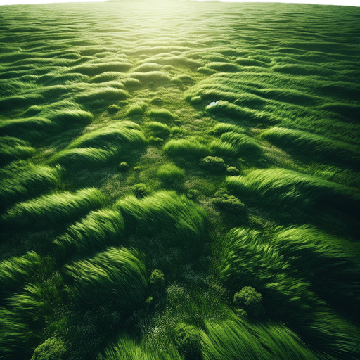 grass top view.