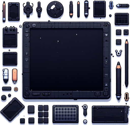black board.
Single Game Texture.  In-Game asset.  2d.  Blank background.  High contrast.  No shadows