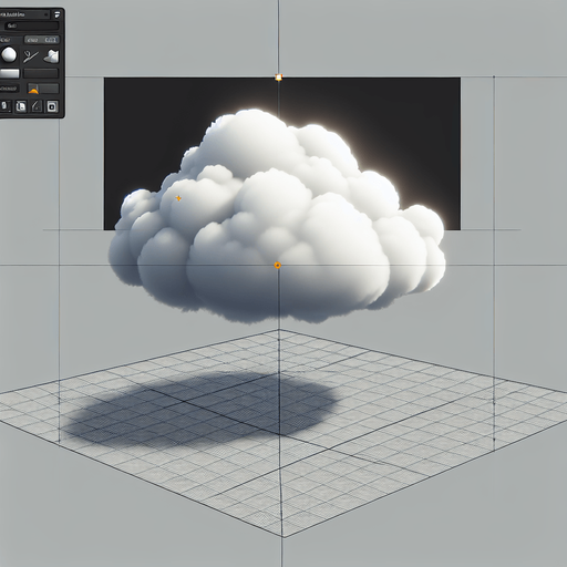 A fluffy white cloud.
Single Game Texture. In-Game asset. 2d. Blank background. High contrast. No shadows.