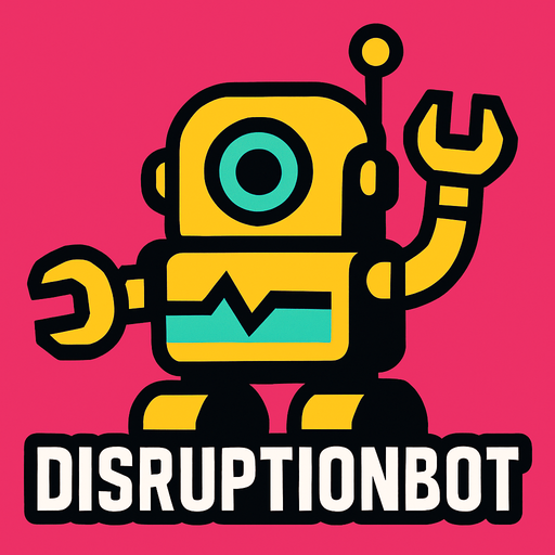 disruptionBot.
In-Game asset.  2d.  High contrast.  No shadows