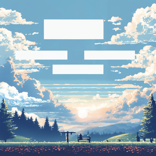 Similar image but without white rectangles in the sky