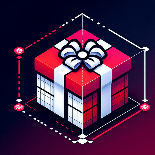 a white christmas present with red wrapper. Single Game Texture. In-Game asset. 2d. Blank background. High contrast. No shadows.