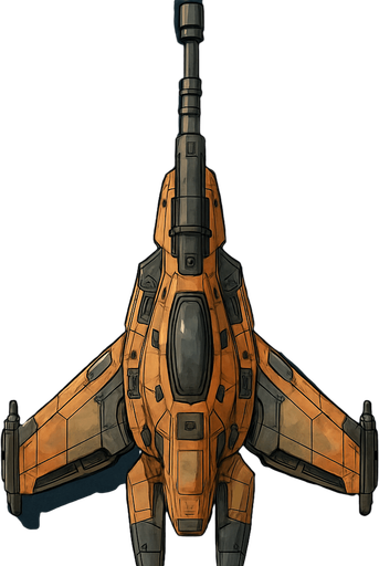 sniper spaceship top view