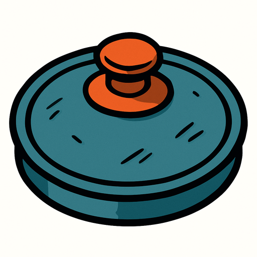 Tencere kapağı..
In-Game asset.  2d.  High contrast.  No shadows