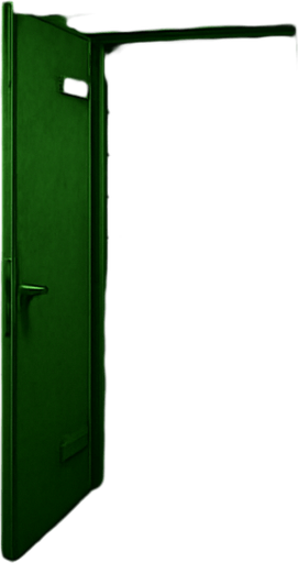 same room but its door open