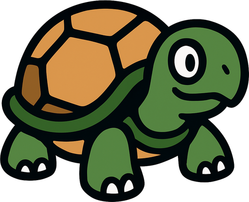 Turtle.
In-Game asset.  2d.  High contrast.  No shadows