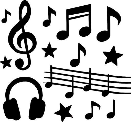 Music back ground.
In-Game asset.  2d.  High contrast.  No shadows