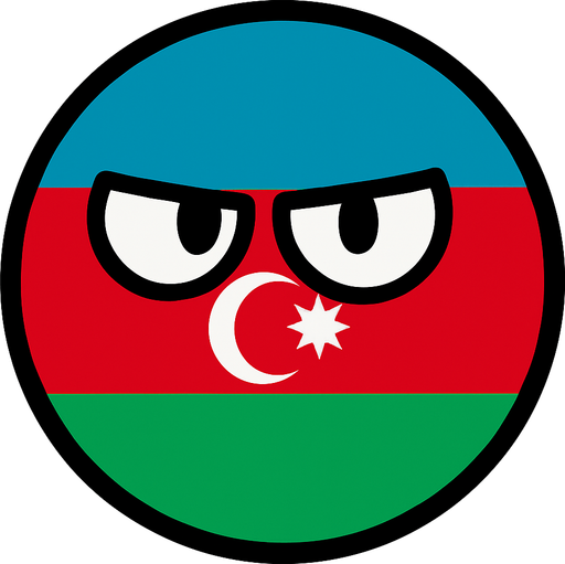 azerbaijan ball.
In-Game asset.  2d.  High contrast.  No shadows