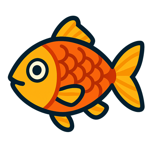 Fish.
In-Game asset.  2d.  High contrast.  No shadows