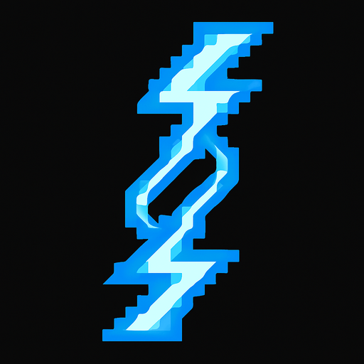 30x30 lightning chain.
In-Game asset.  2d.  High contrast.  No shadows