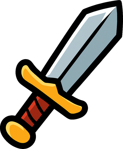 Kılıç.
In-Game asset.  2d.  High contrast.  No shadows