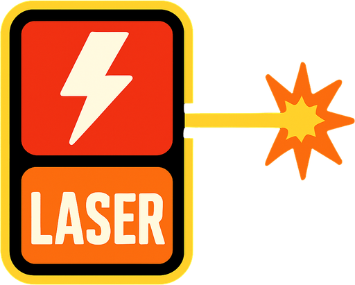 Powerup laser.
In-Game asset.  2d.  High contrast.  No shadows