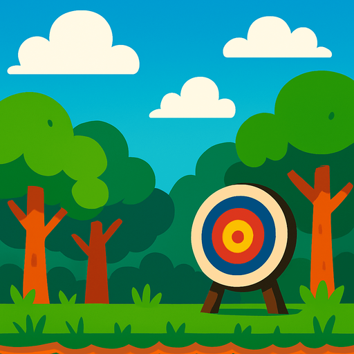 Fondo para un juego de fruit archer.
In-Game asset.  2d.  High contrast.  No shadows