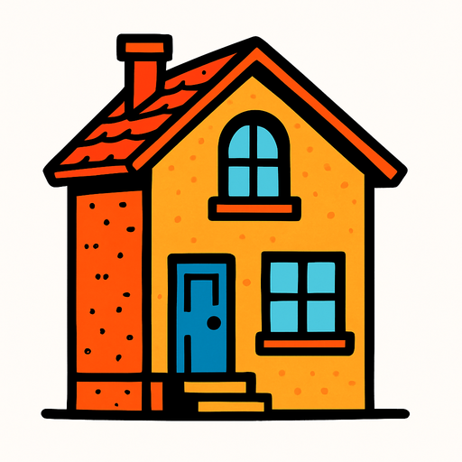 house.
In-Game asset.  2d.  High contrast.  No shadows