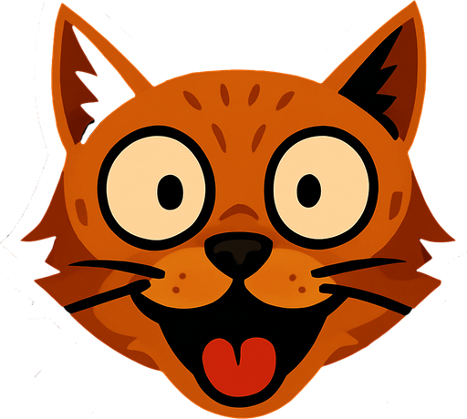 make this cat expression goes silly like that( °ロ°)