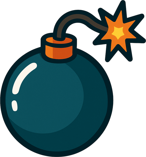 bomb.
In-Game asset.  2d.  High contrast.  No shadows