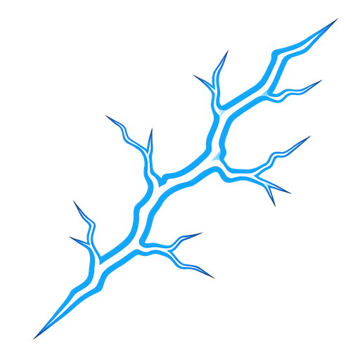 Lightning line.
In-Game asset.  2d.  High contrast.  No shadows