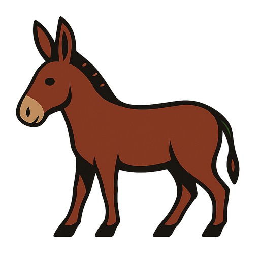 change burden donkey into donkey and convert background to transparent